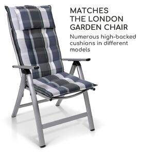 Blumfeldt London, zahradní židle, sada 2 kusů, Textilen, hliník, 6 pozic, skládací