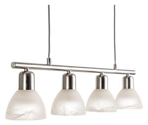 LED Lustr na lanku DAYTONA 4xE14/5W/230V 3000K lesklý chrom