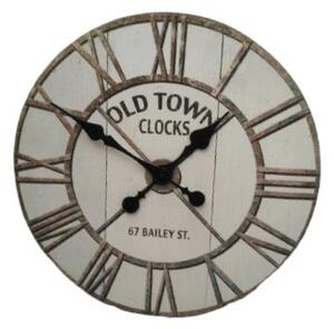 Hodiny OLD TOWN CLOCKS, bílá, 50 cm 11846W