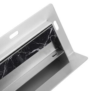 BPS-koupelny Nástěnný odtokový žlab 2in1 DL09 WALL ST 70 cm, satén