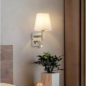 Brilagi - LED Nástěnná lampa DEYA 1xE14/40W/230V + LED/3W bílá/matný chrom