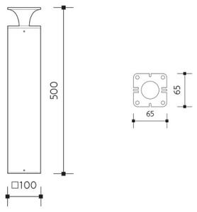 LED Venkovní lampa ORNELA LED/6W/230V 3000K IP54 hnědá
