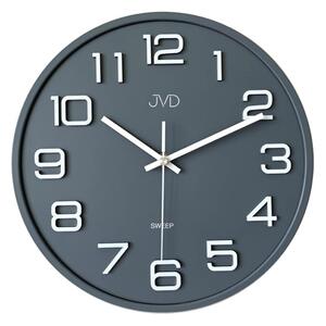 Designové nástěnné hodiny JVD HX2472.1 šedé