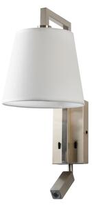 Brilagi - LED Nástěnná lampa RAYA 1xE14/40W/230V + LED/3W bílá/matný chrom