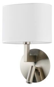 Brilagi - LED Nástěnná lampa DAYA 1xE14/40W/230V + LED/3W bílá/matný chrom