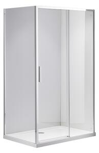 BPS-koupelny Obdélníkový sprchový kout NOVA CH 100x80 chrom/transparent - bez vaničky