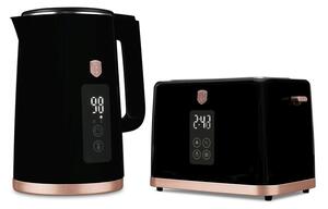 Rychlovarná konvice + toustovač 2200W sada Black Rose Collection