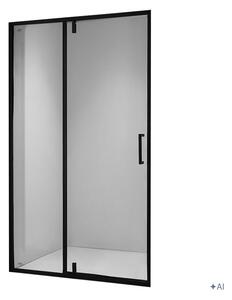 BPS-koupelny Sprchové dveře SH08A BL 80 černá/transparent pro instalaci do niky - bez vaničky