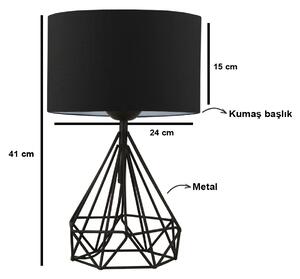 Opviq Stolní lampa AYD-2973, Černá