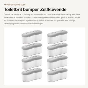 Denní zboží - toaletní sklo 8-dílná - samolepicí bumper - Trvanlivá ABS - měkká TPE - 4,5 x 2 cm - Pro domácí/Hotel/School - Toaletní lžíce