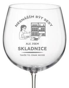 Dekorant Sklenička na víno pro skladnici SEXY SKLADNICE