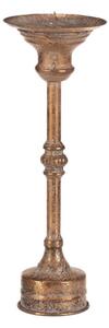 Kovový svícen 27 cm zlatý FUP514