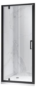 BPS-koupelny Sprchové dveře HYD-DN18A 70 černá/transparent pro instalaci do niky - bez vaničky