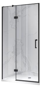 BPS-koupelny Sprchové dveře KZ17 110 černá/transparent pro instalaci do niky - bez vaničky