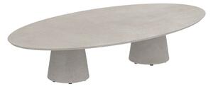 Royal Botania Betonový nízký stůl Conix, Royal Botania, elipsa 250x130x35 cm, beton cement grey