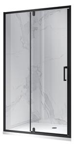 BPS-koupelny Sprchové dveře KZ19D 100 černá/transparent pro instalaci do niky - bez vaničky