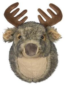 Nástěnná plyšová dekorace hlava jelen Cuddly Deer - 44*30*34cm - Mars & More