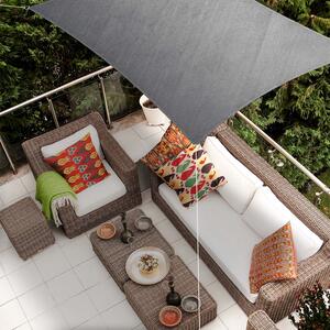 Blumfeldt Pravoúhlá sluneční clona, 2x4 m, s upevňovacími kroužky, polyester, prodyšná