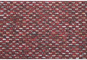 Metrážový zátěžový koberec RUBIN červená 2159