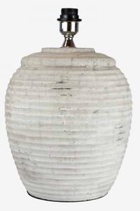 Střední kameninová lampa bílá - 46cm