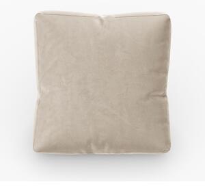 Béžový sametový polštář k modulární pohovce Rome Velvet - Cosmopolitan Design