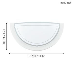 Eglo 83154 - Nástěnné svítidlo PLANET 1 1xE27/60W/230V