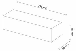 Nástěnné svítidlo CEGIELKA 1xE14/12W/230V sádra/bílá