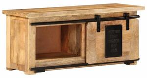 TV stolek 90 x 35 x 40 cm masivní mangovníkové dřevo 321570