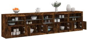 Příborník s LED osvětlením kouřový dub 283 x 37 x 67 cm 3209027