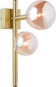 Jupiter 1900 - Nástěnné svítidlo NEPTUN 2xG9/14W/230V zlatá/kouřová béžová