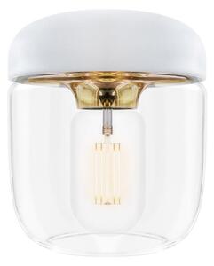 Bílé stínidlo s objímkou zlaté barvy UMAGE Acorn, ⌀ 14 cm