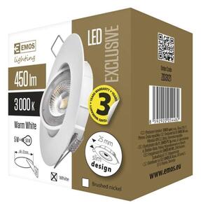 LED Podhledové svítidlo EXCLUSIVE LED/5W/230V 3000 K bílá