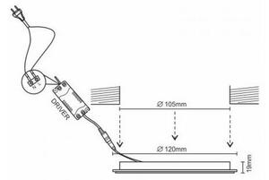 LED Podhledové svítidlo LED/6W/230V