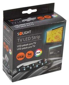 Solight WM504 - SADA 2x LED RGB Pásek pro TV s ovladačem IP65 LED/USB 50cm