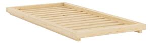 Jednolůžková postel z borovicového dřeva bez čela s roštem 90x200 cm v přírodní barvě Dock – Karup
