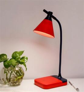 HJ Přenosná USB nabíjecí stolní LED lampa Barva: červená / Red