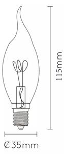 LED Žárovka AMBER E14/3W/230V 2200K - Lucide 49036/03/62