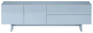 -25 % Dny MOMENTI– NovaNook Lesklý modrý TV stolek Glam 160 x 38 cm