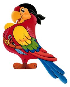 Dětská nástěnná dekorace ze dřeva papoušek