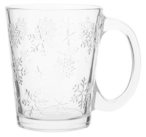 Altom Skleněný hrnek Snowflakes 300 ml