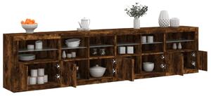 Příborník s LED osvětlením kouřový dub 283 x 37 x 67 cm 3209020
