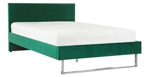 Manželská postel 140 cm BELAE (s roštem) (zelená). 1023047