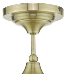 Där Lighting CAD0175 -Koupelnový přisazený lustr CADEN 1xE27/60W/230V IP44 mosaz