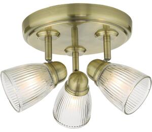 Där Lighting CED7675 -Koupelnové bodové svítidlo CEDRIC 3xG9/25W/230V IP44 mosaz