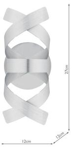 Där Lighting RAW0750 - Nástěnné svítidlo RAWLEY 1xG9/25W/230V matný chrom