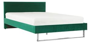 Manželská postel 160 cm BELAE (s roštem) (zelená). 1023051