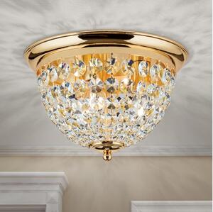 Orion DLU 1840/35-Křišťálové str. svítidlo PLAFOND 3xE27/40W/230V pr.35 cm zlatá