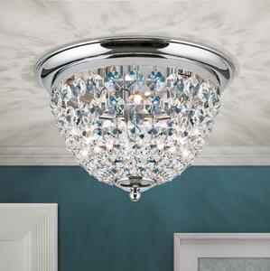 Orion DLU 1840/35-Křišťálové str. svítidlo PLAFOND 3xE27/40W/230V pr.35 cm chrom
