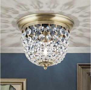 Orion DLU 1840/26-Křišťálové str. svítidlo PLAFOND 1xE27/40W/230V pr.26 cm bronz