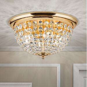 Orion DLU 1840/47-Křišťálové str. svítidlo PLAFOND 6xE27/40W/230V pr.47 cm zlatá